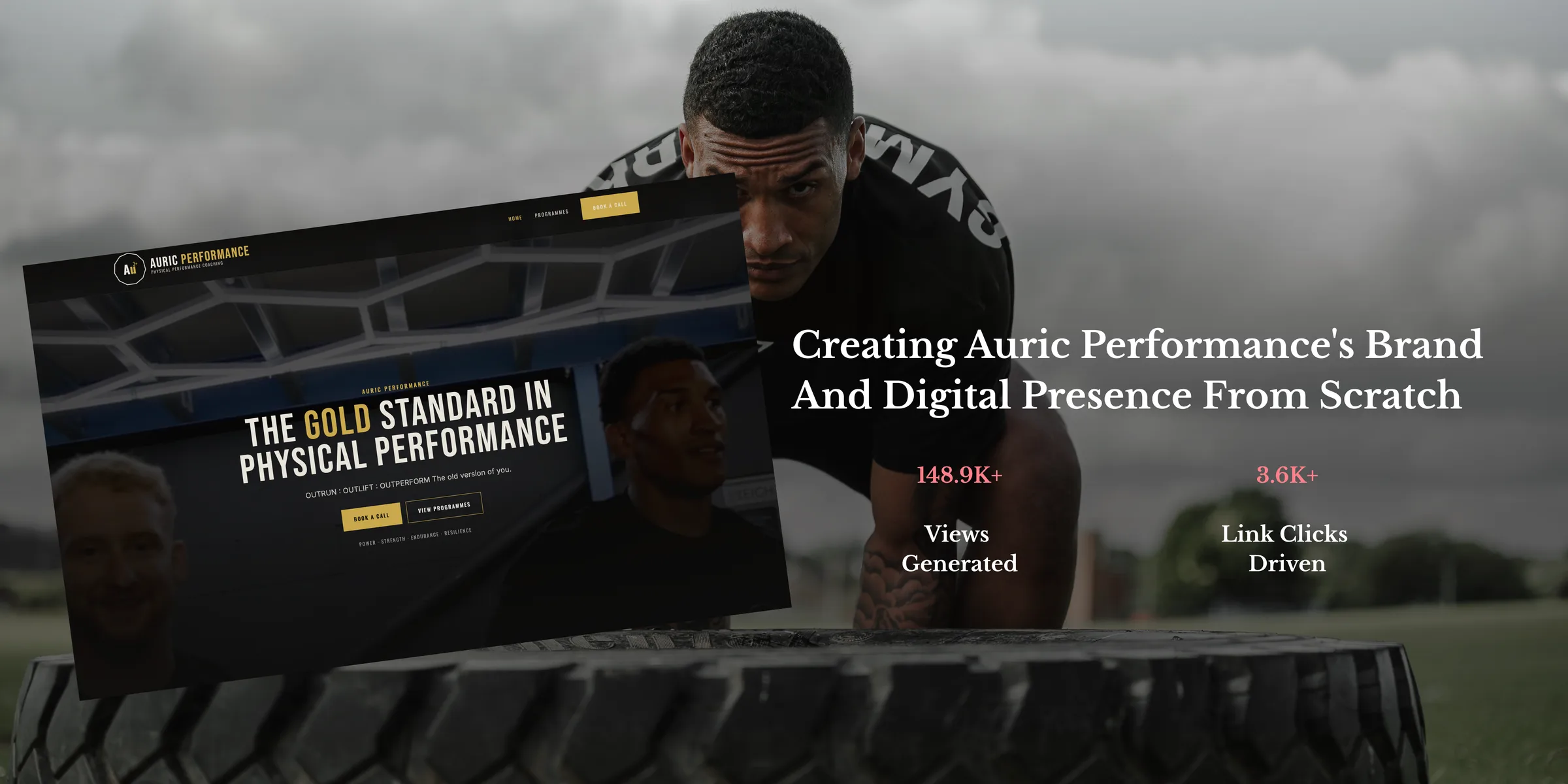 Creating Auric Performance's brand and digital presence from scratch