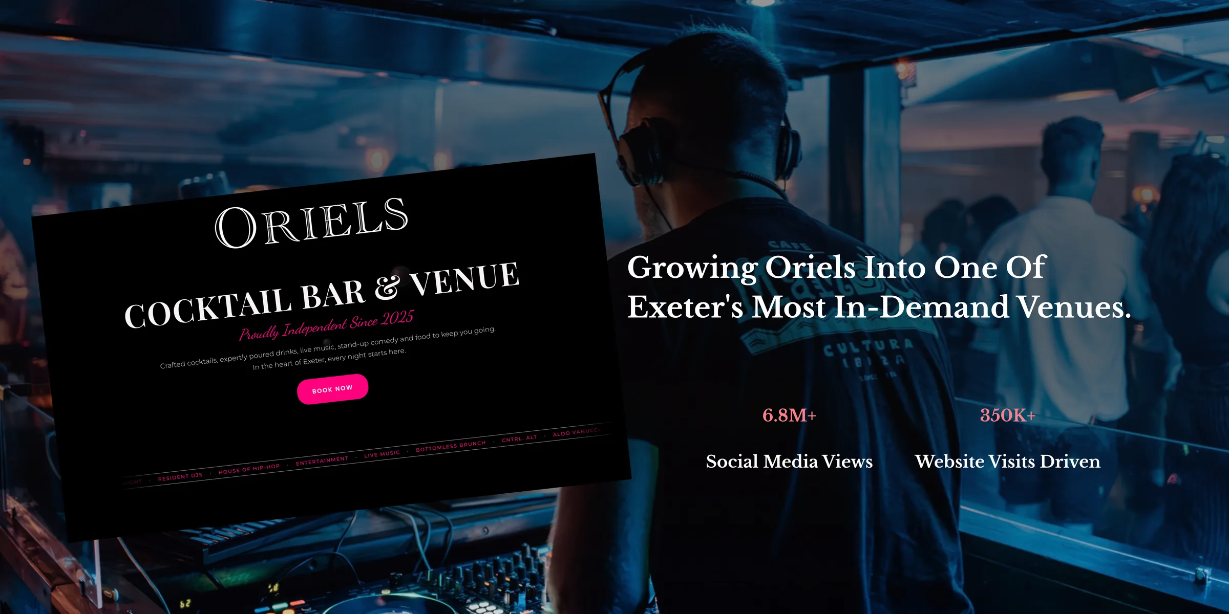 Growing Oriels into one of Exeter's most in-demand venues