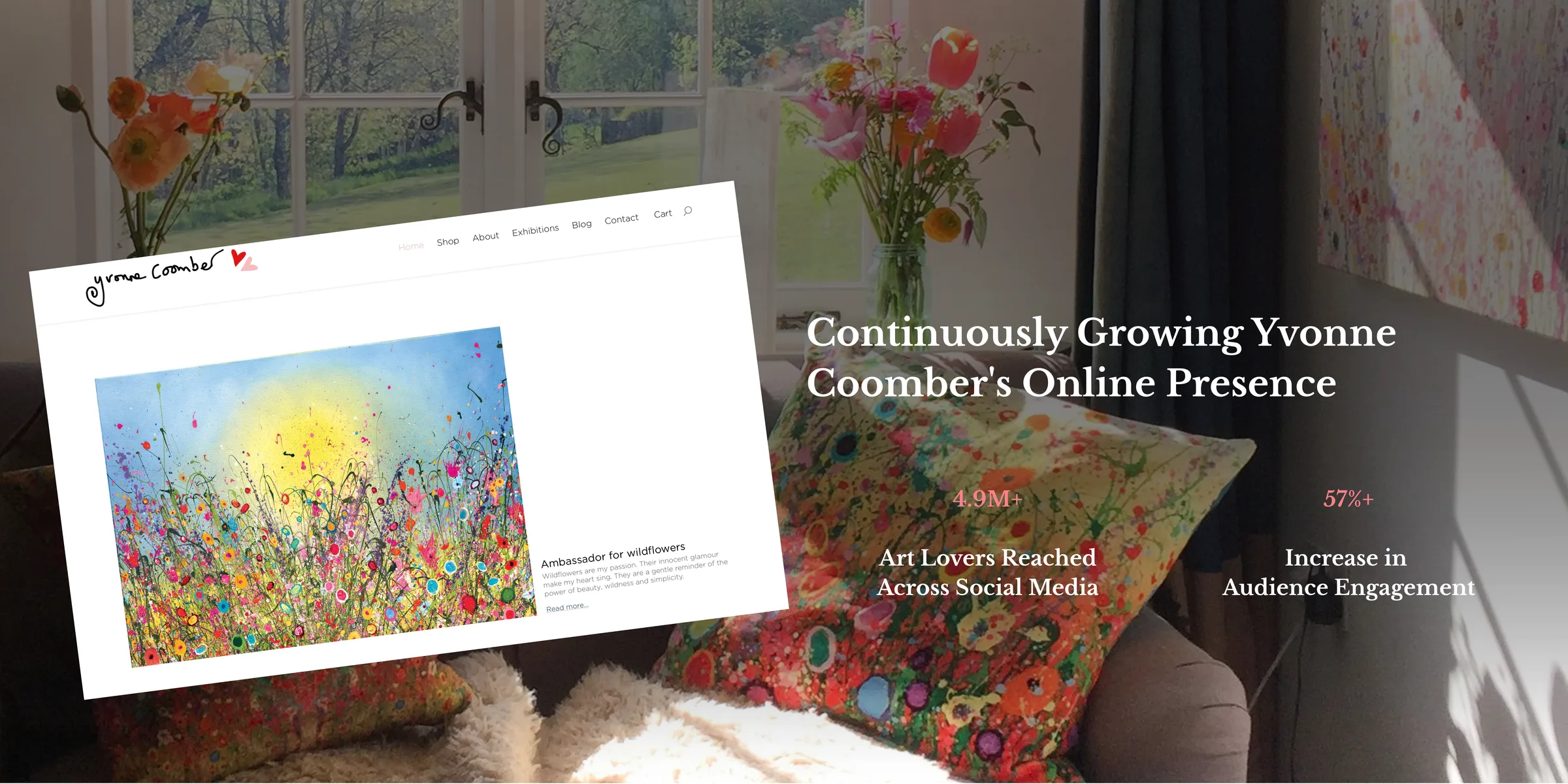 Continuously growing Yvonne Coomber's online presence