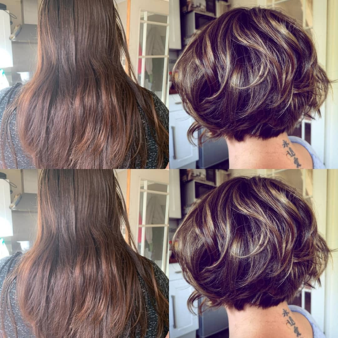 Hair transformation by The Loft Hair Studio