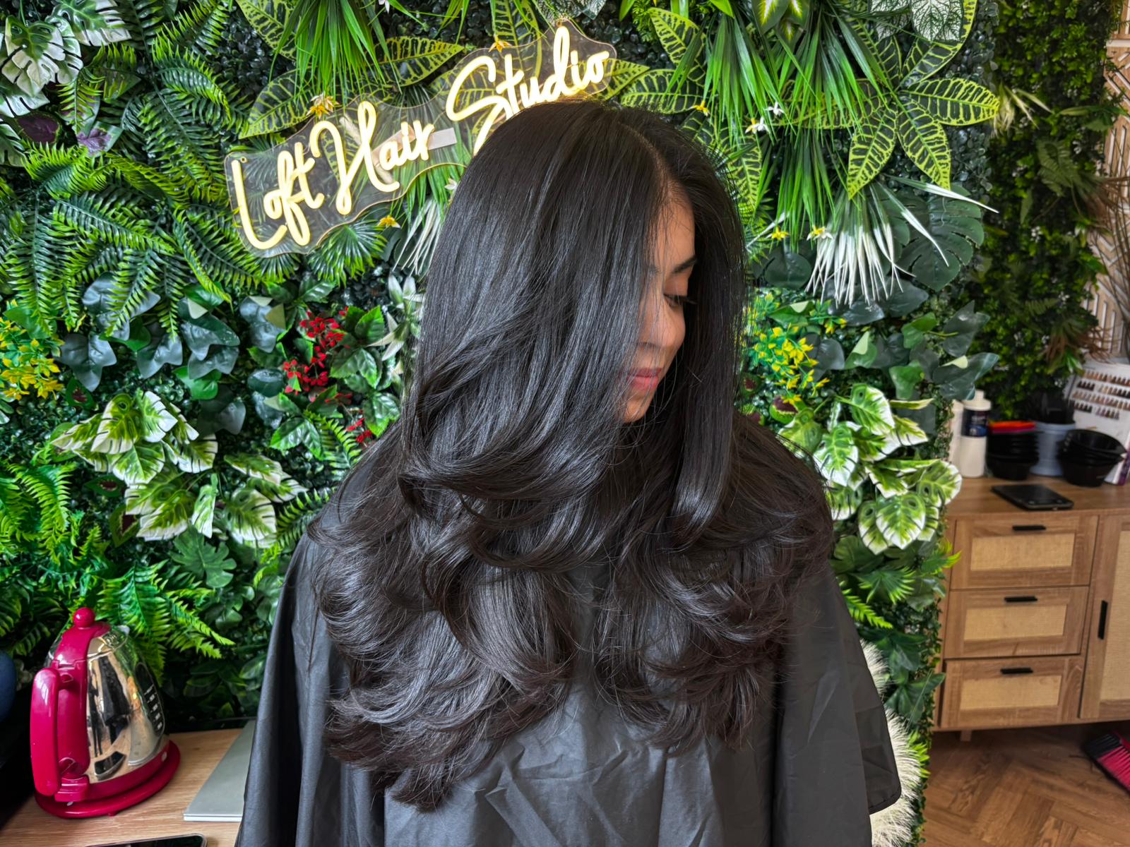 Hair transformation by The Loft Hair Studio