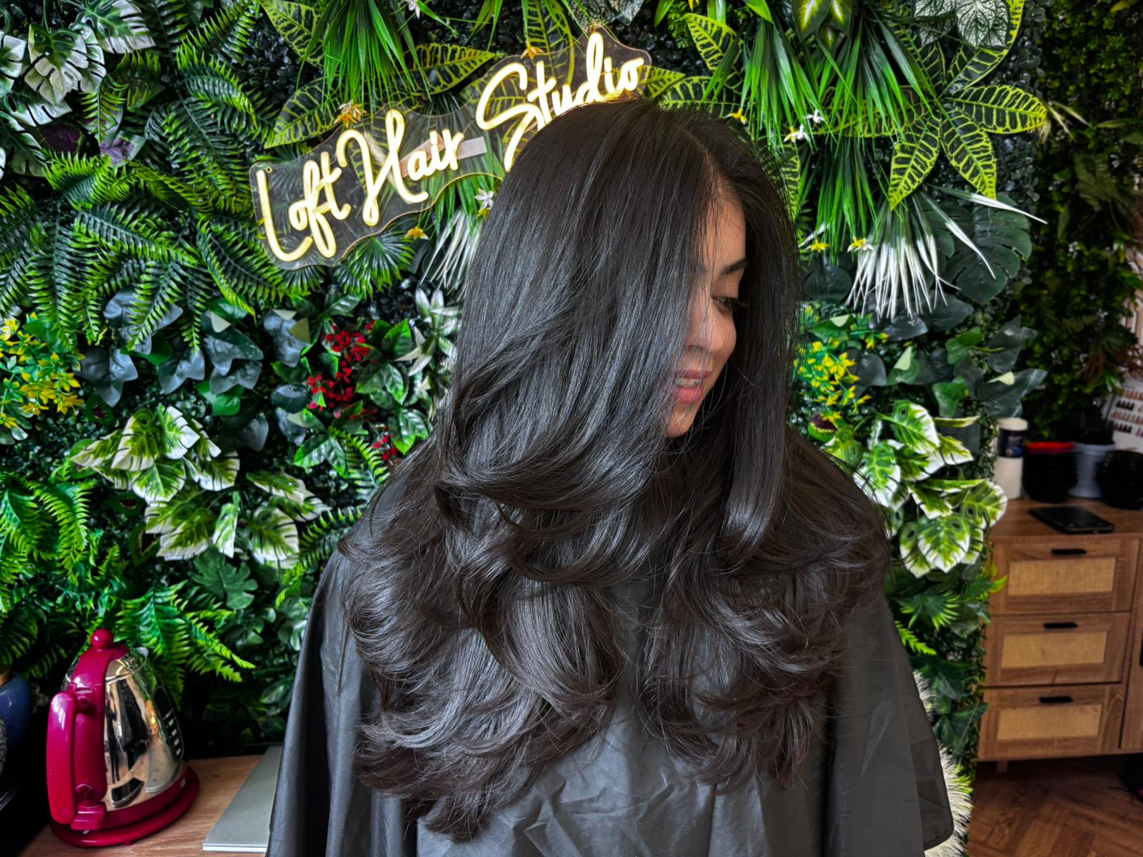 Dimensional hair colour result